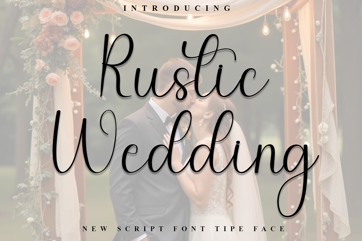 Rustic Wedding, a Handwritten Font by InermediaSTUDIO (Photo 1 of 8)