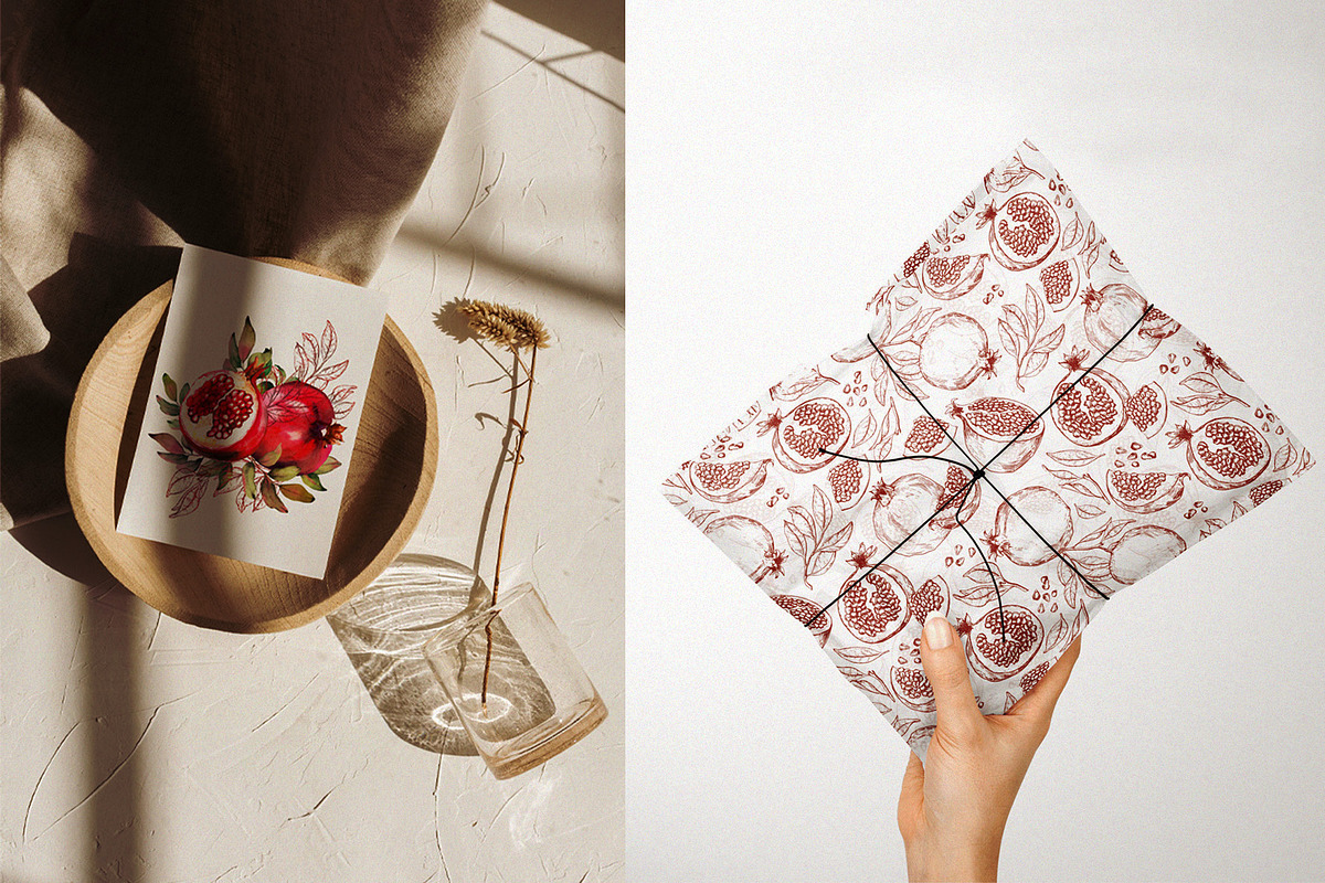 Pomegranate fruits, a Food Illustration by Jeanna Draw (Photo 9 of 10)