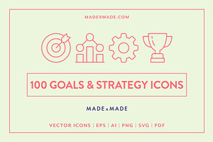 Goals & Strategy Icons