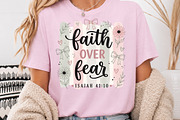 Faith Over Fear Sublimation PNG, a Seasonal Illustration by Rose Art (Thumbnail 4 of 5)