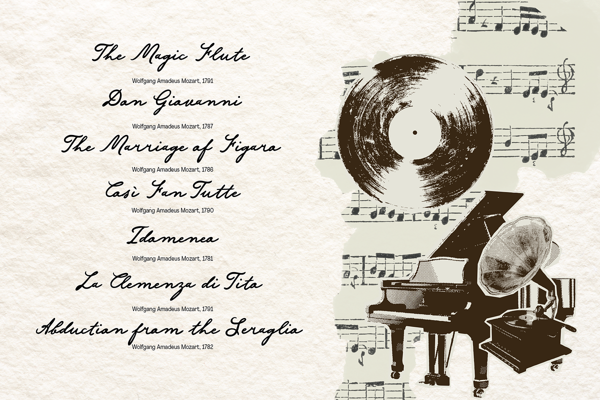 Opera de Falsetto Handwriting, a Handwritten Font by Pinakiaa Studios (Photo 4 of 10)