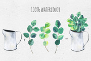 Cute eucalyptus mini set, a Decorative Illustration by Maria's little shop (Thumbnail 2 of 7)