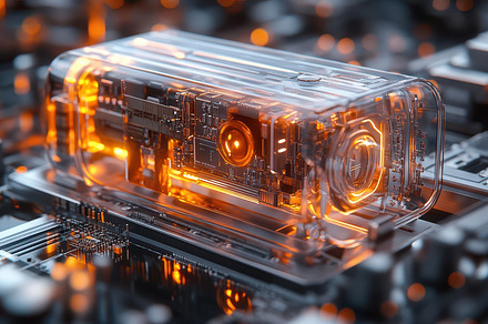 Detailed view of a circuit board wit, a Background Photo by Pixeness