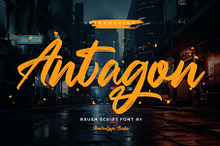 Antagon Brush Script Font