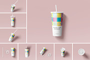 Soda Cup Mockup, a Product Mockup by PixelVoyager (Thumbnail 1 of 11)