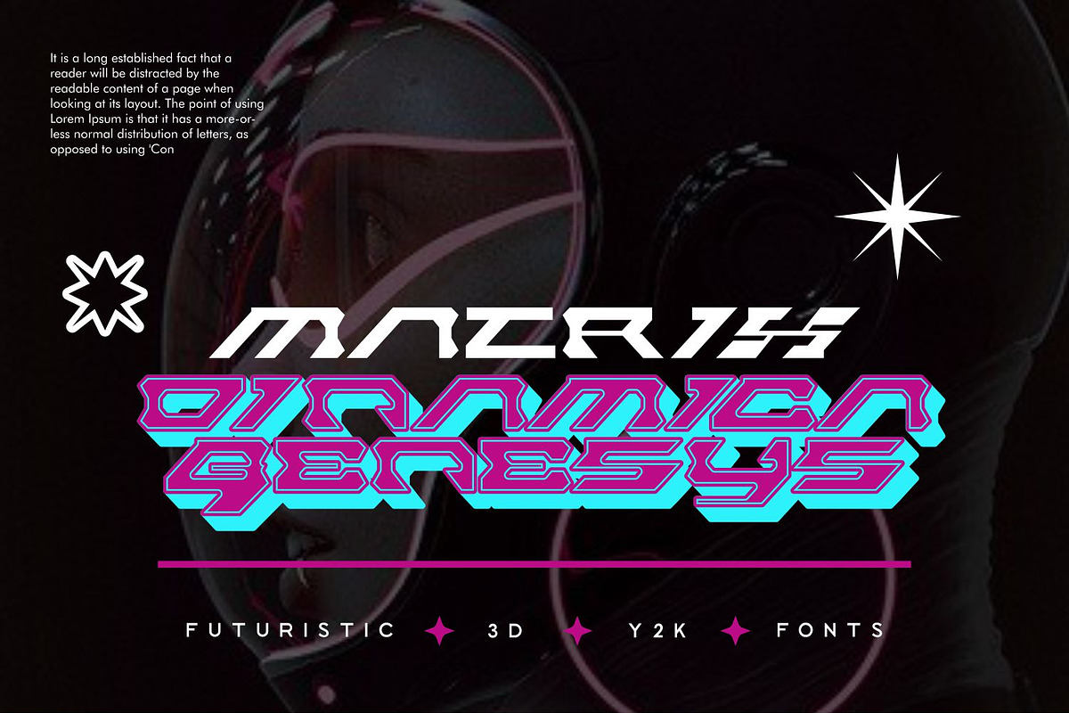 Warriors Font | Bold Y2k Font, a Sans Serif Font by WhymoreArt (Photo 3 of 10)