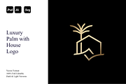 Luxury Palm with House Logo, a Branding & Logo Template by Luxury Logos (Thumbnail 1 of 4)