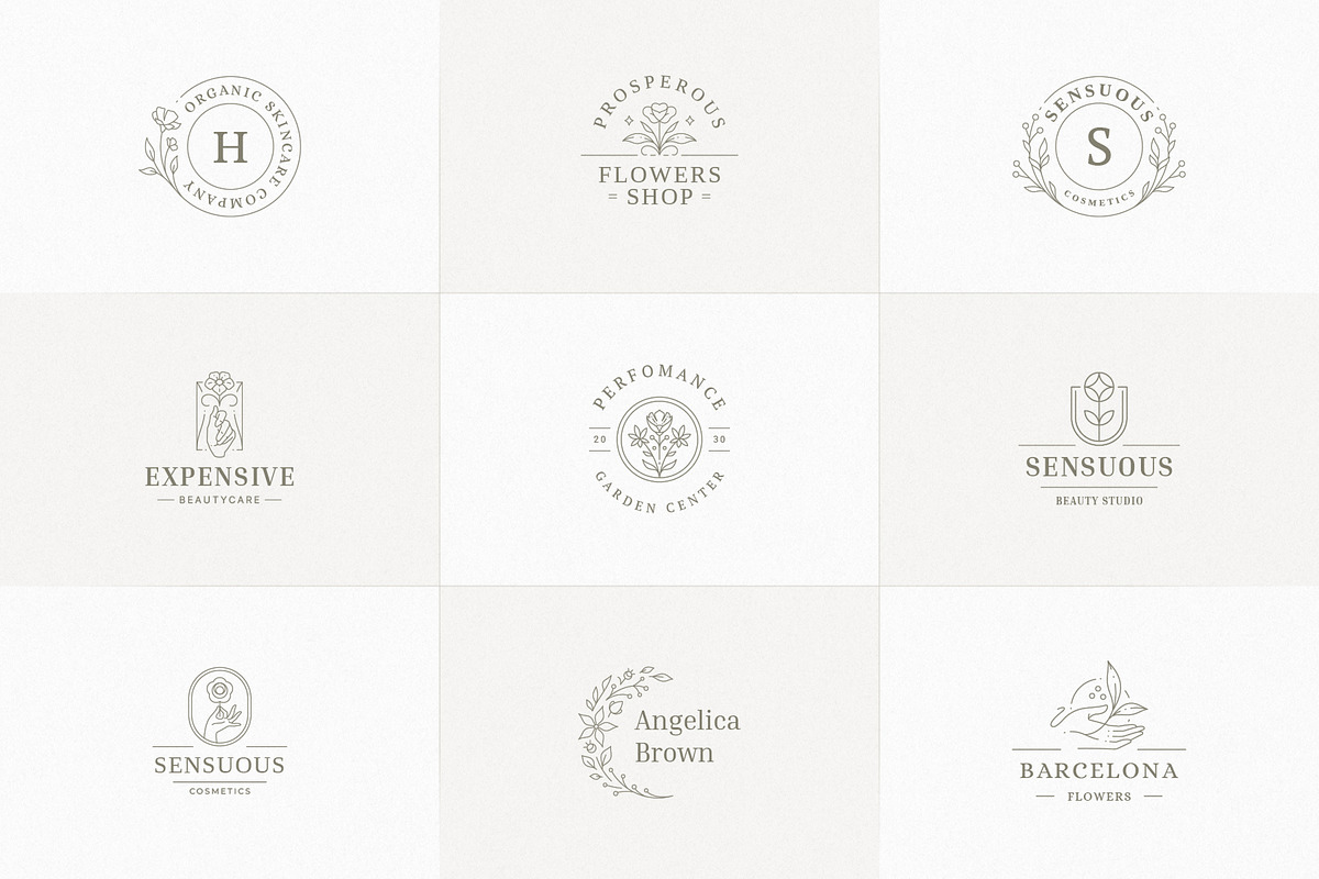 36 Botanical Logo Templates | Canva, a Branding & Logo Template by Vasya Kobelev (Photo 5 of 10)