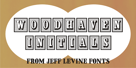 Woodhaven Initials JNL, a Symbol Font by Jeff Levine Fonts