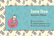 Bubble Drink Business Card vol 1, a Business Card Template by audeemirza (Thumbnail 2 of 4)