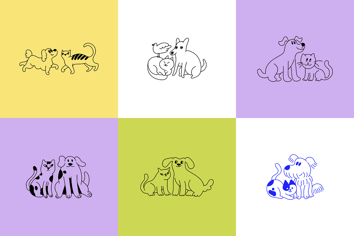 Pets and mascots, vector elements, a Graphic by venimo (Photo 7 of 13)