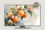 Watercolor Oranges Blosson print, a Background Graphic by Floraphoria (Thumbnail 7 of 11)