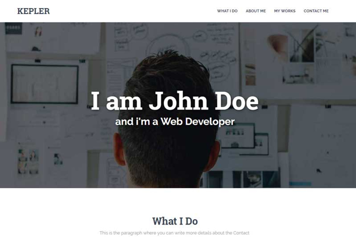 Kepler, a Bootstrap Template by romel.panahon (Photo 4 of 4)