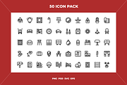 Home decoration icons, an Outline Icon by Wencory (Thumbnail 1 of 2)