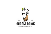 Bubble drink vintage logo design, a Branding & Logo Template by vexper (Thumbnail 1 of 4)
