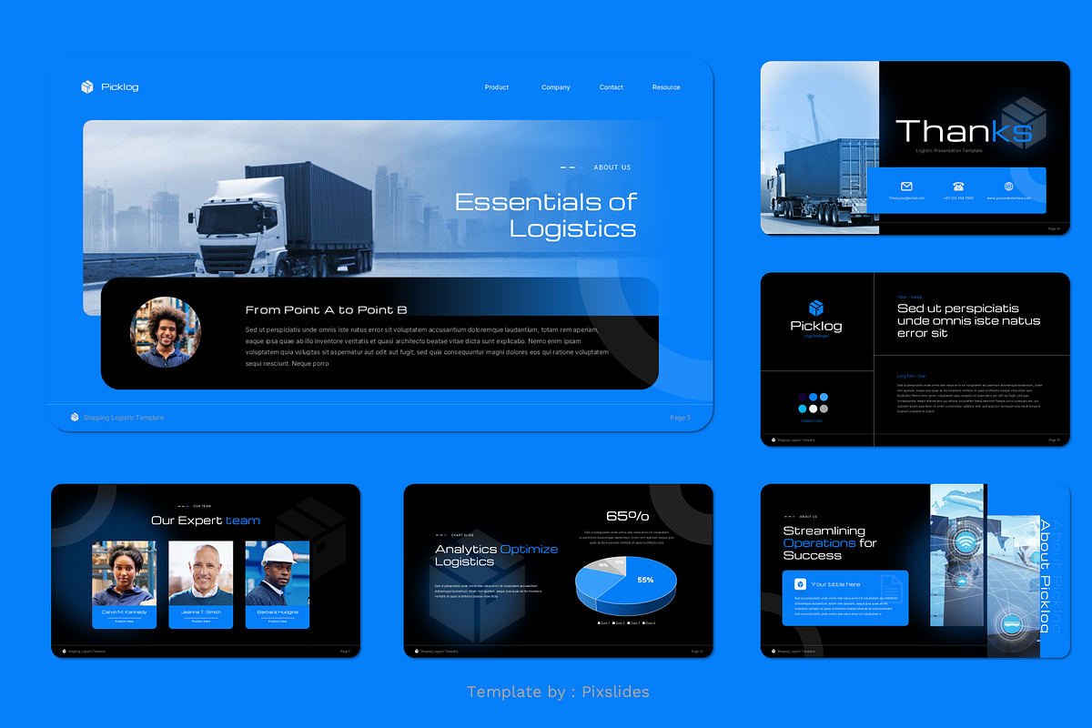 Logistic Keynote Presentation, a Presentation Template by Pixslides (Photo 4 of 4)