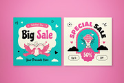 Valentine Sale Banner, an UI Kit Template by graphicook (Thumbnail 4 of 5)