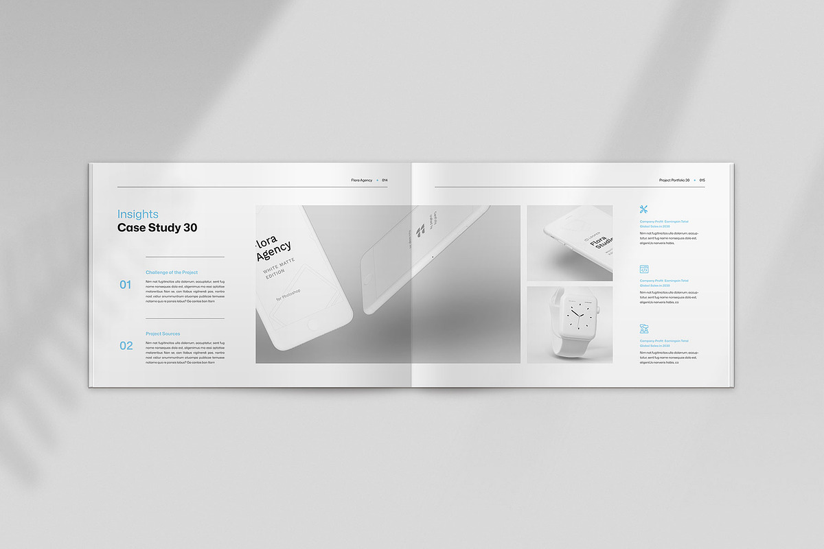 **FLORA | Portfolio Template**, a Brochure Template by KreateTribe (Photo 9 of 10)