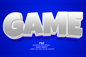 Game PSD 3d Editable Text Effect, a Layer Style Add-On by TrueVector