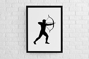 Archery Silhouettes SVG, a Sport Illustration by newminddesign (Thumbnail 2 of 3)