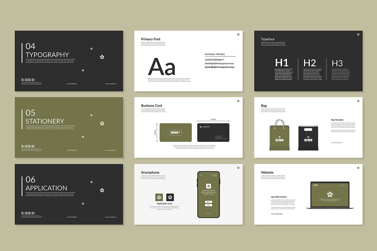 Brand Guideline Presentation PPT, a Presentation Template by Mighty-Slide (Photo 3 of 4)