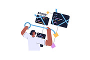 Programmers at work. IT concepts set, a Work Illustration by PaperTrident (Thumbnail 24 of 28)