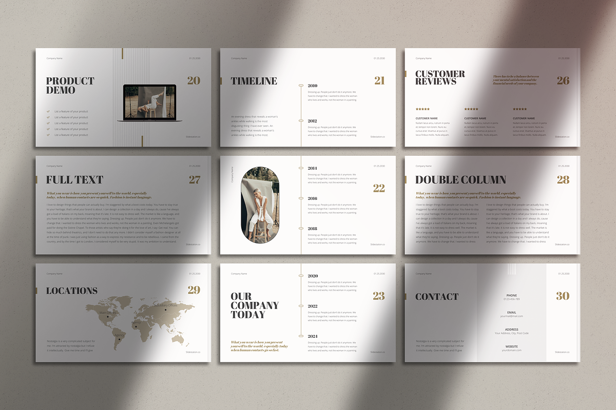 Vespa Elegant Fashion Presentation, a Presentation Template by SlideStation (Photo 4 of 4)