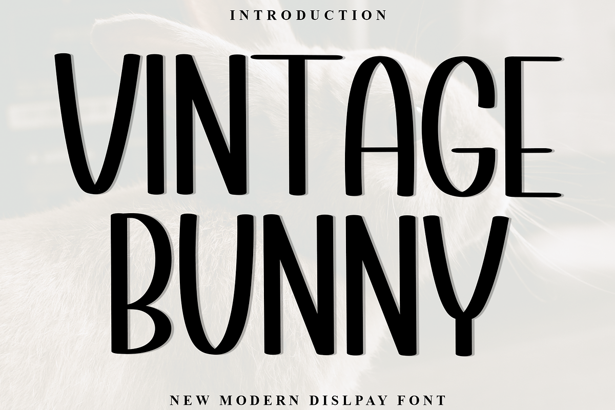 Vintage Bunny, a Script Font by InermediaSTUDIO (Photo 1 of 8)