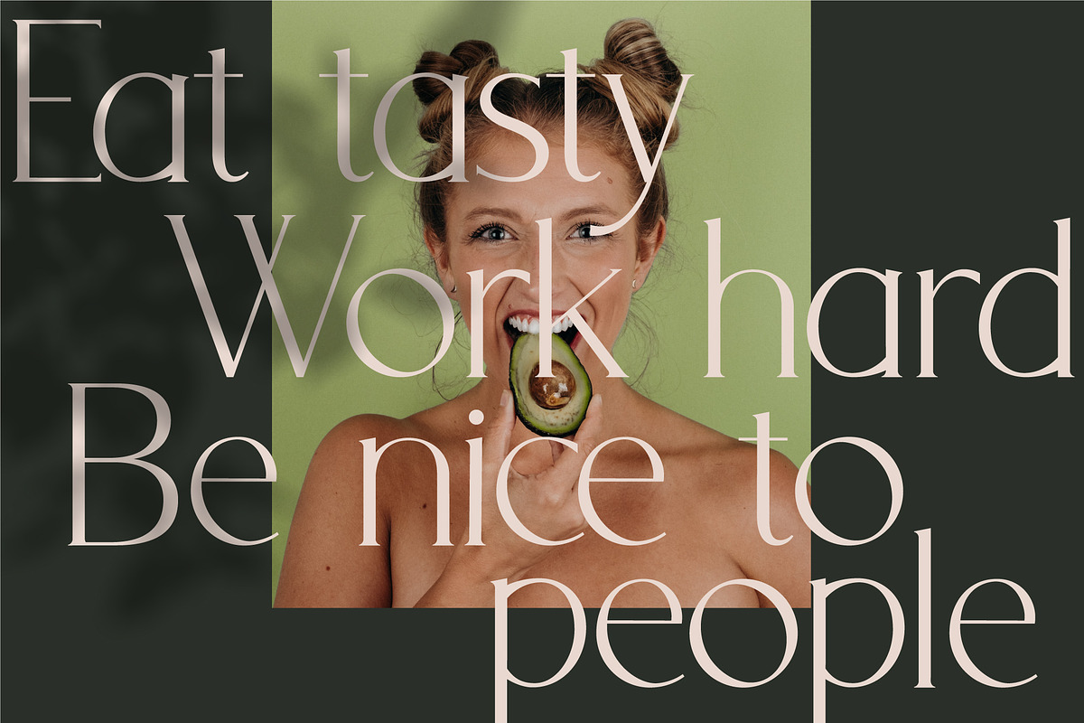 Avocado - Serif Font, a Serif Font by Anna Zakharchenko (Photo 10 of 12)