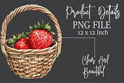 Cute Cottagecore Strawberry Clipart, an Illustration by Rose Art (Thumbnail 4 of 7)