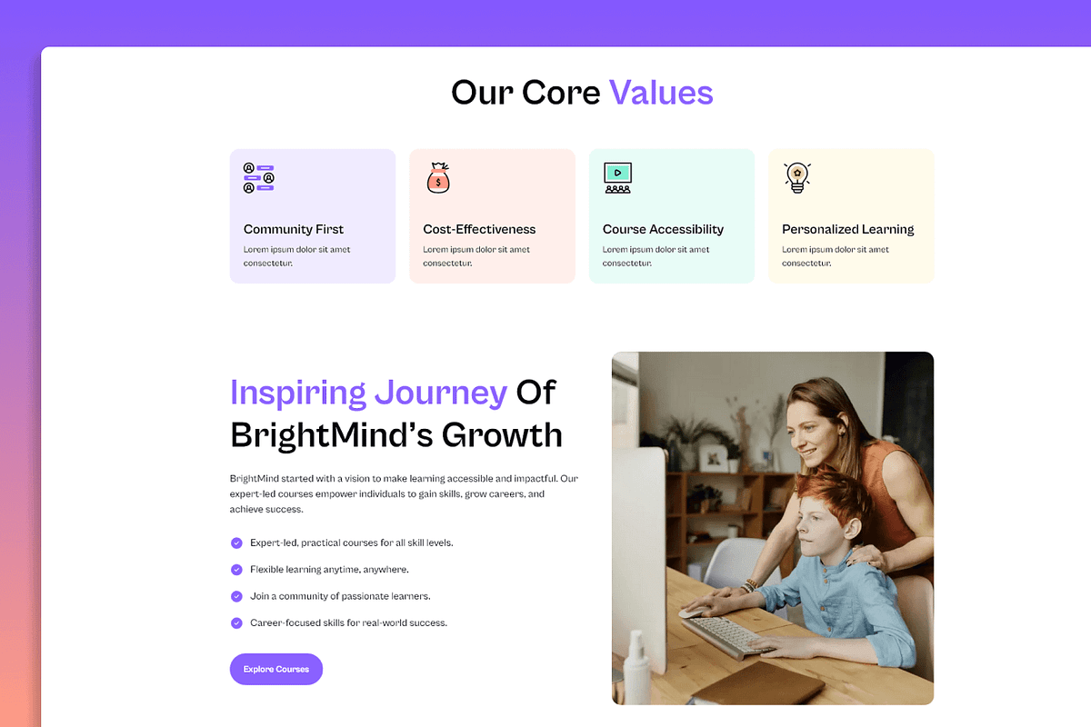 BrightMind –  Course Figma Template, an UI Kit Template by Flow Samurai Templates (Photo 4 of 5)