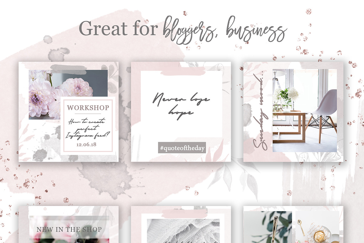 Instagram Posts Seamless Template, a Social Media Template by Bang Bang Bureau (Photo 5 of 9)