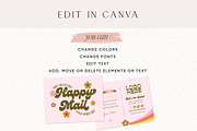 Retro Groovy Thank You Card Canva, a Business Card Template by Summit Avenue (Thumbnail 5 of 7)