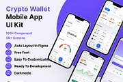 Crypto Wallet | Mobile App Ui Kit, an App Template by Pixel Blend (Thumbnail 1 of 6)
