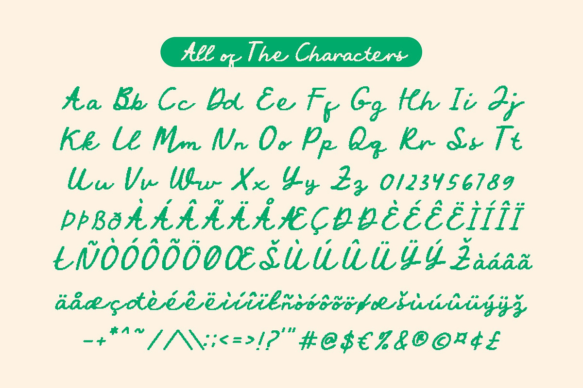 CS Airena Pixel, a Script Font by Craft Supply Co. (Photo 8 of 8)