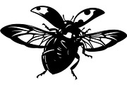 20 Ladybug Silhouette Mega, an Object Graphic by Designer_Momina (Thumbnail 15 of 20)
