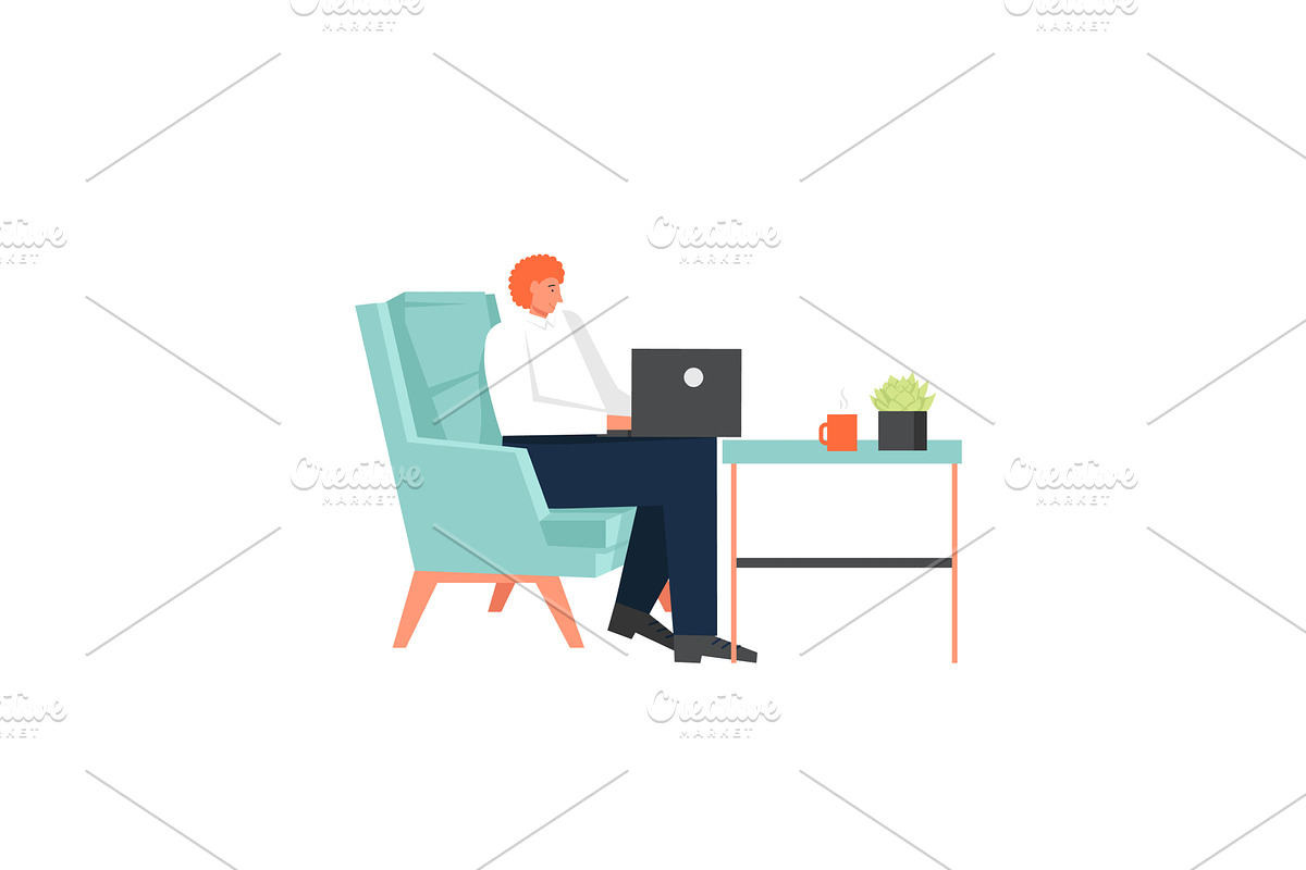 Freelance art, vector flat style, an Object Illustration by Sky Pics Studio
