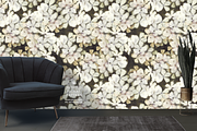 Painted Floral Wallpaper, a Wallpaper Graphic by Webvilla Studio (Thumbnail 3 of 6)