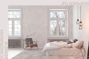 WHITE SCANDINAVIAN BEDROOM