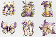 Whimsical Summer Clipart, a Seasonal Illustration by Rose Art (Thumbnail 2 of 6)