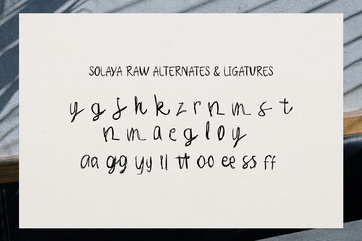 Solaya – Dual-Style Tropical Font, a Handwritten Font by Rillatype (Photo 16 of 18)