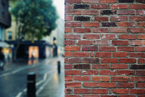 old red brick england wall street