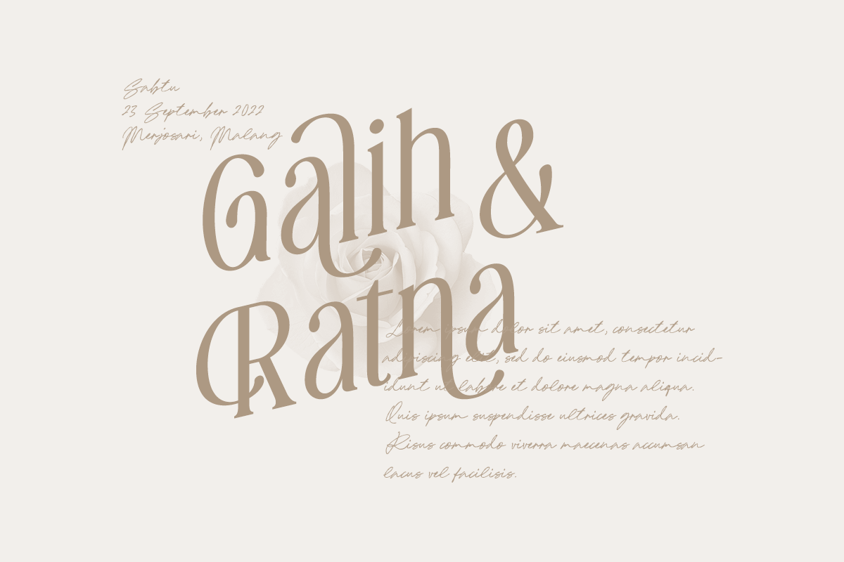 Rushtic Caramel, a Font by DzikrulAulia (Photo 2 of 9)