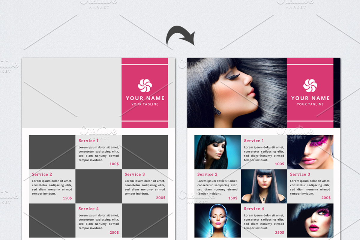Beauty Flyer Template, a Flyer Template by NM-Design-Studio (Photo 3 of 3)