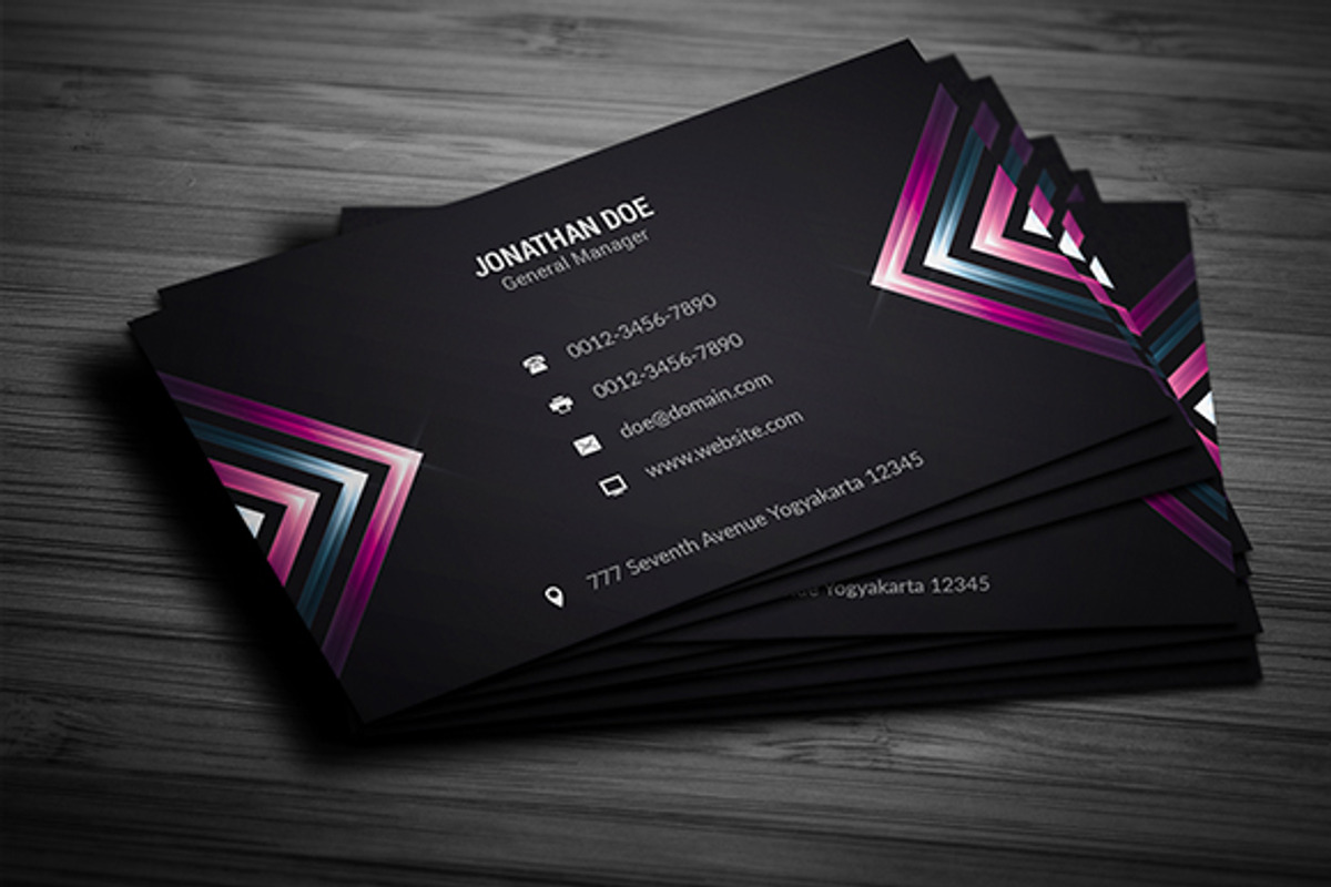 Creative Dark Business Card, a Business Card Template by InfinityArt (Photo 1 of 4)