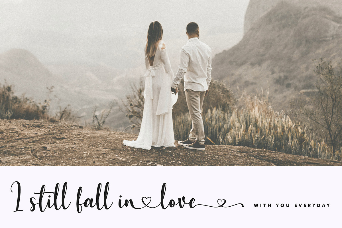Juliet Love - Wedding Branding Font, a Script Font by Jimtype Studio (Photo 7 of 9)