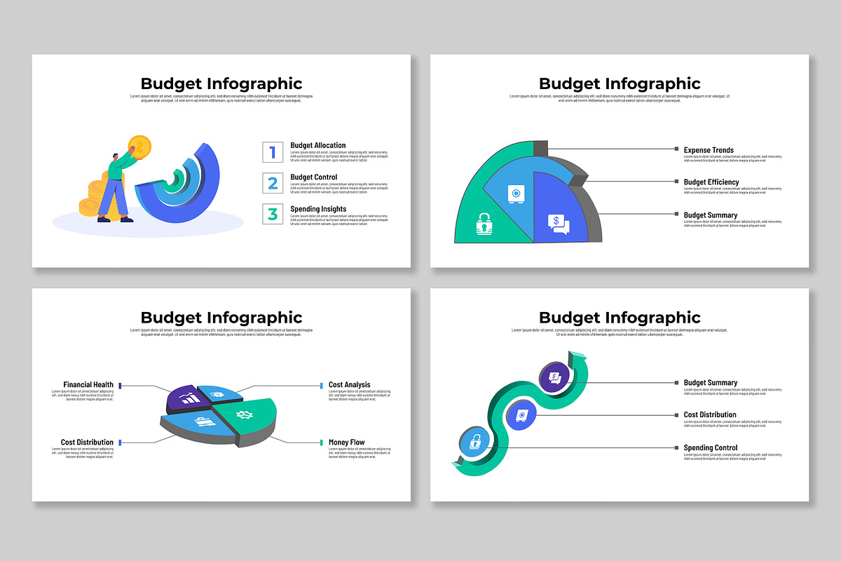 Budget Infographic, a Presentation Template by Mighty-Slide (Photo 4 of 4)