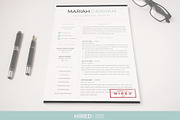 Modern Resume design + Cover Letter, a Resume Template by HIRED Design Studio (Thumbnail 7 of 10)