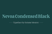 Nevoa Condensed Black, a Serif Font by OceaneM (Thumbnail 1 of 7)