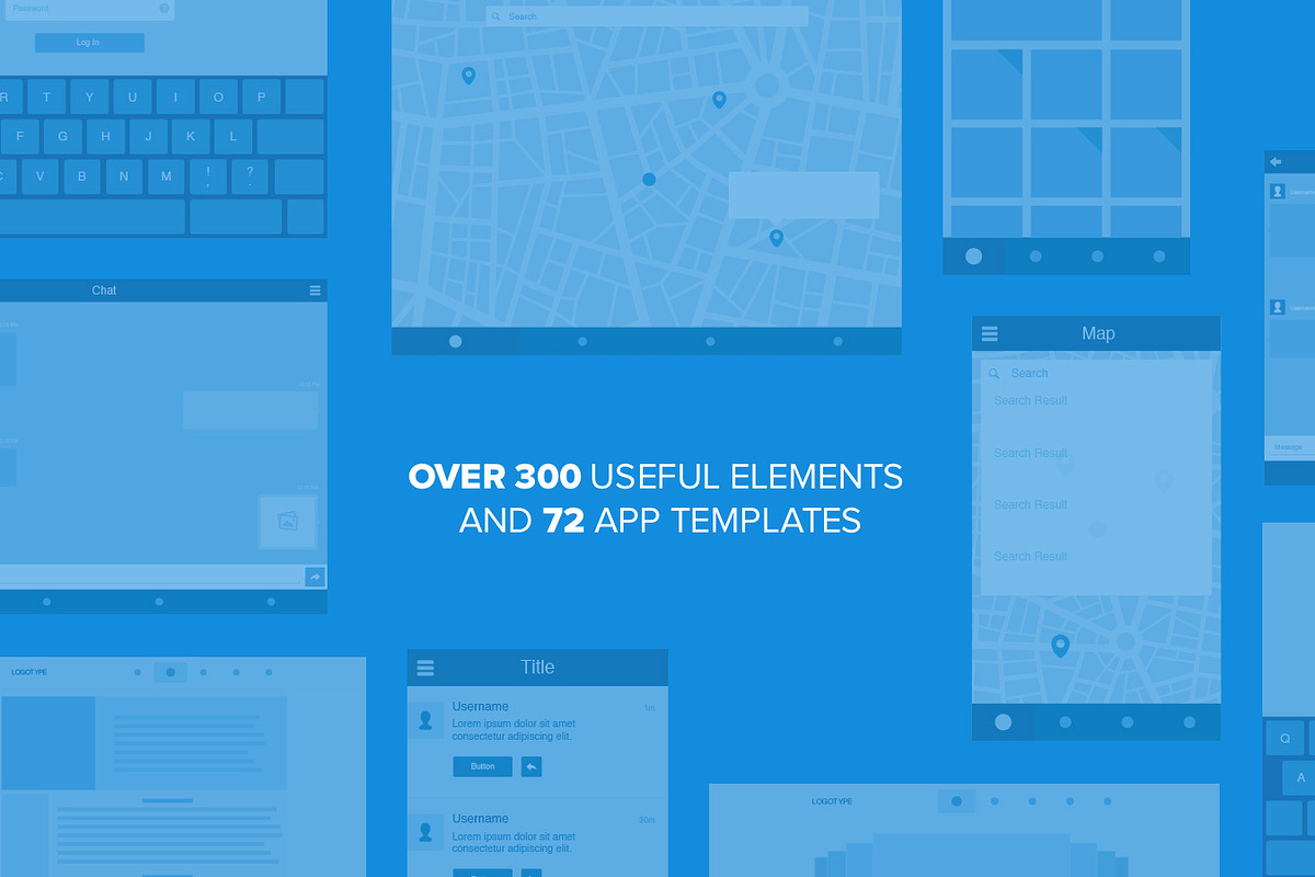 Wireframe Kit - V1, a Templates & Theme by UI8 (Photo 3 of 5)